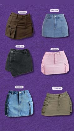 Cute skirts on Shein, and their codes ! Fake Social Media, Shein Outfits, Quick Outfits, Easy Trendy Outfits, Baddie Outfits Casual, Cute Simple Outfits, Casual Style Outfits, Teen Fashion Outfits