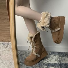 Product information:
 
 Color: Maroon
 
 Size: 35, 36, 37, 38, 39, 40
 
 Sole material: Composite
 
 Style: snow boots
 
 Toe holder shape: round head
 
 Shoe Upper material: Suede
 
 Wearing method: oversleeves/shoe covers
 
 Function: keep warm


Packing list: 

A pair of snow boots


Product Image: Brown Winter Platform Boots For Outdoor, Beige High Ankle Martin Boots For Winter, Casual High-top Snow Boots, Beige High-ankle Martin Boots For Winter, Brown Round Toe Platform Boots For Winter, Winter High-top Beige Platform Boots, Casual Platform Boots With Round Toe For Outdoor, Winter Beige High-top Platform Boots, Beige High-top Martin Boots For Winter