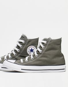 Chaussures par Converse Parfaites pour les tenues décontractées Modèle montant Fermeture à lacets Griffe Converse All Star emblématique Œillets sur l'intérieur du pied pour l'aération Semelle extérieure et bout renforcé en caoutchouc vulcanisé Bande d'archive en caoutchouc Semelle gaufrée anti-dérapante Casual Gray Converse High-top Sneakers, Grey Low Top Converse, Gray Lace-up Converse Sneakers, Charcoal Converse, Gray Converse, Star Branding, Grey Converse, Converse Aesthetic, Sport Shoes Men