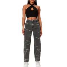 Non stretch denim material Inseam on size small: 81 cm Size and Fit: Fits true to size Model height 5'9" wearing size XS Denim Material, Womens Fashion Trends, Online Fashion, Stretch Denim, Sweatpants, Mini Skirts, Pants For Women, Clothes For Women, Pants