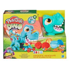 the play doh dino set is in its box