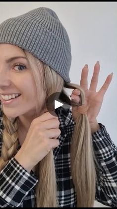 Braid Hack, Beanie Hairstyles, Hair Tips Video, Hair Stylies, Hair Up Styles, Easy Braids, Long Blonde, Hairdo For Long Hair, Hair Stylist Life