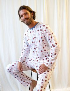 menorah men's cotton pajama set Comfy Pjs, Matching Robes, Hanukkah Menorah, Cotton Pajamas, Holiday Pajamas, Cold Night, Family Celebrations, Family Pajamas, Menorah