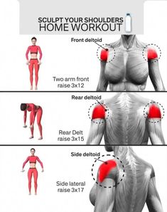 Shoulders At Home, Shoulder Workout At Home, Burn 100 Calories, Chest Workout Women, Exercise Board, Latihan Dada, Sixpack Workout, Woman Workout, Gym Antrenmanları