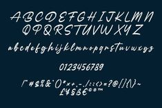 the font and numbers are drawn in white ink on a black background, which is also used