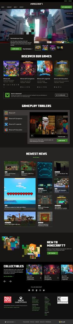 Minecraft website in 2024 Android Phone