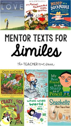 some children's books with the words mentor texts for smiles