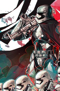 Captain Phasma by andern3llart Epic Wallpaper, Captain Phasma, Star Wars Vii, Dark Side Star Wars, Episode Vii, Star Wars Artwork