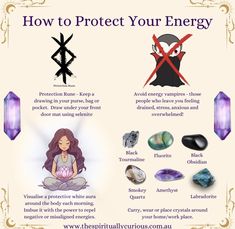 Energy Protection Sigil, Crystal Energy Healing, How To Cleanse My Aura, How To Repel Negative Energy, Crystals For Protection At Work, How To Take Care Of Crystals, How To Cleanse Your Aura Spiritual, Protect Energy Spiritual, Crystals For Energy Vampires