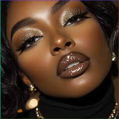 Face lift makeup hack to lift your face #beautyblog #beautyskincare #beautycare #beautysalon #face #facelift #makeup #makeupoftheday #makeuplover #explore #explorepage #fyp #foryoupage #instagram #pinterest #tiktok #eyes Eye Make Up Dark Skin, Subtle Homecoming Makeup, Sultry Fall Makeup, Matte Smokey Eye For Brown Eyes, Black And Gold Eye Makeup Dark Skin, Boho Makeup Looks Black Women, Black Women Smokey Eye Makeup, Jackie Aina Makeup Looks, Makeup Looks For Brown Women