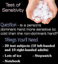 a poster with instructions on how to use the test of sersitivity for students