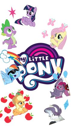 my little pony movie poster with all the characters