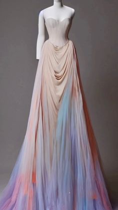 Day Court Aesthetic Dresses, Dawn Court Aesthetic Dress, Dawn Court Fashion, Dawn Court Acotar Aesthetic, Summer Court Outfit, Acotar Gowns, Thesan Dawn Court