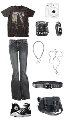 Grunge outfit idea #grunge #y2k #y2kaesthetic #2000s #2000 #90s #downtown  #punk grunge/downtown/y2k/90’s/punk Punk Rock 90s Outfits, Downtown Grunge Aesthetic Outfits, Grunge Punk Outfits 90s, Y2k Teen Outfits, Y2k Grunge Outfits For School, School Outfits Y2k Grunge, Y2k And Grunge Outfits, Grunge Look 90s