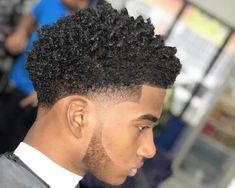 Frizzy Haircut, Taper Fade Black, Tapered Haircut Black, Afro Fade Haircut, Black Man Haircut Fade, Temp Fade Haircut, Taper Fade Short Hair, Fade Haircut Curly Hair