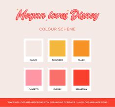 the color scheme for mega love's disney