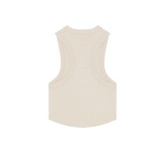 Not your average tank. Introducing the Scallop Tank. Cut from ultra-lightweight modal rib for the most comfortable fit and feel yet. Featuring a curved hem and racer back, this is the tank you're missing. 96% Modal, 4% Spandex Form Fitting Soft Ribbed Texture Crop Length Raw-Hem Scallop Hemline Racerback Shape Medium Support Cotton Tops For Workout, Cotton Ribbed Tops For Gym, Summer Ribbed Gym Tank Top, Summer Seamless Athleisure Tank Top, Stretch Muscle Tee For Summer Loungewear, Summer Gym Ribbed Tank Top, Summer Athleisure Seamless Tank Top, Sporty Beige Tops For Summer, Beige Crew Neck Vest For Summer