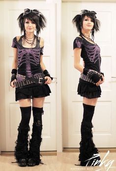 Rave Party Outfit, Gothic Mode, Grunge Dress, Rave Outfit