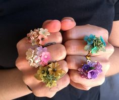 This Rings item by ColleenToland has 322 favorites from Etsy shoppers. Ships from Cornville, AZ. Listed on Jul 16, 2023 Rings Beaded, Flower Rings, Handmade Jewelry Ring, Painted Resin, Jewelry Artist, Rings Handmade, Turquoise And Purple, Resin Flowers, Floral Jewellery