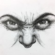 emotions & expressions ink portrait Anger Drawing, Anger Art, Gcse Art Sketchbook, A Level Art Sketchbook, Scribble Art, Drawing Expressions, Sketch Inspiration, Portrait Sketches