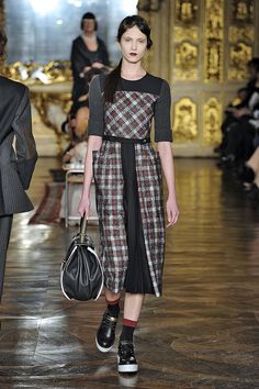 Antonio Marras Antonio Marras, Tartan Plaid, Midi Dresses, Cute Dresses, Tartan, High Fashion, Fashion Forward, Cycling, Mac