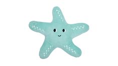 a blue starfish with eyes on it's back