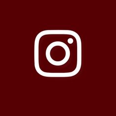 the instagram logo on a dark red background with white letters and a circle in the center