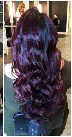 Plum Hair Color Purple Highlights, Hair Peekaboo, Bayalage Hair, Hair Color Burgundy, Purple Highlights, Hair Color Purple, Hair Balayage