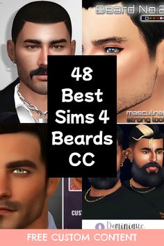 Enhance your male Sims with Sims 4 beards CC, offering a range of facial hair styles to suit any look. Click to see more! Busy Life, Coming Home, Relaxed Style