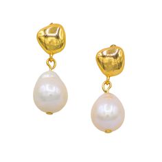 Earring Details: 18K Gold Vermeil Post. Real Baroque Pearl Handmade and Designed in USA Functions Pearl The stone of wealth. It brings wealth, health, happiness, and good lucks. Classic Pear-shaped Gold Earrings, Gold Teardrop Pearl Earrings As A Gift, Gold Teardrop Pearl Earrings For Gift, Gold Dangle Jewelry With High Luster, Gold High-luster Dangle Jewelry, Gold High Luster Classic Earrings, Gold Dangle Pearl Earrings As Gift, Gold Drop Pearl Earrings For Gift, Handmade Gold Pearl Earrings As A Gift