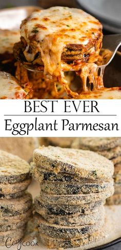 the best ever eggplant parmesan recipe is made with fresh eggs and cheese