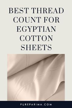 the best thread count for egyptian cotton sheets