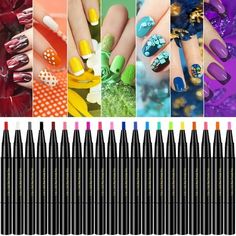 New products arrived, welcome to buy!!! Nail Enhancement Tools 3D Paint Pen Nail Tracing Point Flower Pen Nail Brush DIY Nail Polish Pen 8ml Features: nail salon,ideal for doing gel polish,making dots,fine drawing,painting flowers and pattern design on fingernails,can be used on natural nails,false nails,acrylic nails. Please feel to contact with us if had any questions,24 hours stand by,we will try our best to solve your problem and satisfy you. The nail Pens is an ideal and excellent gift for Nail Pens, Acrylic Nail Drill, Nail Polish Painting, Nail Polish Pens, Graffiti Pens, Nail Pen, Flower Pens, Pen Diy, Diy Nail Polish