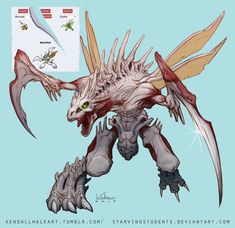 an image of a creature that looks like it's from the video game monster hunter