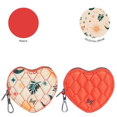 About Measurements Features Spread the love with these adorable, heart-shaped pouches, perfect for keys, coins, or even lip balm. Made from durable materials, they can be clipped to your bag or used as cute stand-alone accessories. Fun, functional, and totally charming, these pouches are the heart of your accessory collection! Shop Personalization Collection Dimensions: 4.25"W x 4"H x 0.75"DWeight: 0.1 lb Features: Set of two Zip around closure Key chain clip Gunmetal hardware Body/trim/lining 1 Handy Keychain, Lug Bags, Python Handbags, Ralph Lauren Handbags, Keychain Clip, Red Clutch, Tablet Bag, Sunset Summer, Surprise Box