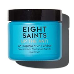 Eight Saints Up the Anti Night Cream Face Moisturizer to Reduce Fine Lines and Wrinkles, Natural and Organic Anti Aging Cream For Face with Niacinamide and Hyaluronic Acid, 2 Ounces Niacinamide And Hyaluronic Acid, Cream Fashion, Cream For Face, Best Anti Aging Creams, Fine Lines And Wrinkles, Cream Face, Natural Anti Aging