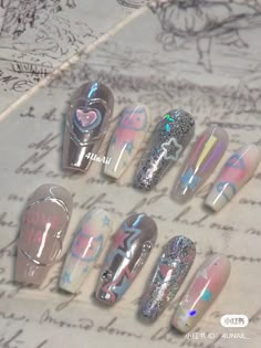 Korean Inspired Nails, Fake Nails Designs, Blush Nails, Funky Nails, Pretty Acrylic Nails, Chic Nails