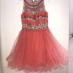 Size:Medium/Large Gorgeous Dress And Its Never Worn In Perfect Condition. Bedazzled With Beads And Sequins. Beaded Dresses For Cocktail And Prom Season, Beaded Cocktail Dresses For Prom Season, Pink Crystal-embellished Dress For Prom Season, Glamorous Festive Dress With Rhinestones, Pink Beaded Dress For Prom, Pink Rhinestone Cocktail Dress, Mori Lee, Selling On Poshmark, Luxury Items