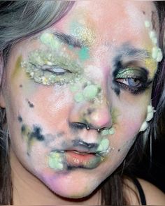 Funky Makeup, Dope Makeup, Fx Makeup, Crazy Makeup, Sfx Makeup, Makeup Designs, Pretty Makeup, Creative Makeup, Artistry Makeup