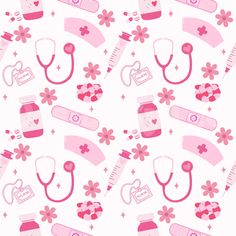 Pink Nurse Life Seamless Pattern Files for Medical Fabric Sublimation Printing Custom Fabric Design File Get ready to elevate your designs with our latest collection of seamless patterns. Our seamless patterns are perfect for adding a touch of elegance to your next project, whether it's a website, a social media graphic, or even a wallpaper design. These patterns are crafted with precision, ensuring that they tile seamlessly for a flawless and professional finish. Plus, they're versatile enough Pink Nursing Wallpaper, Pink Healthcare Aesthetic, Cute Medical Wallpaper, Pink Nurse Wallpaper, Cute Nursing Wallpaper, Nursing Background Wallpaper, Pink Nursing Aesthetic, Nursing School Wallpaper, Nursing Aesthetic Wallpaper