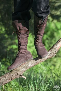 Medieval Outdoor Fantasy Boots “Forest”. Available in: brown leather, black leather, white leather, matte brown leather, matte black leather :: by medieval store ArmStreet Fantasy Boots, Medieval Boots, Forest Aesthetic, Ren Fair, Fantasy Clothes, Clothing Reference, Medieval Clothing, Fantasy Costumes, Fantasy Clothing