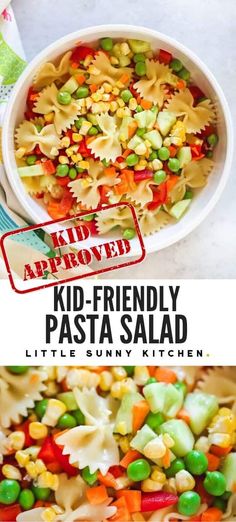 this kid - friendly pasta salad is so good it's easy to make