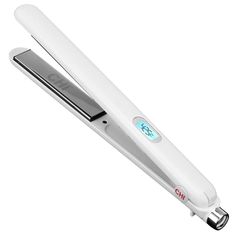 CHI has revolutionized the flat iron with its Titanium XL 1" Hairstyling Iron. It features extra-large 1-inch titanium plates for a faster, more efficient styling experience. Perfect for all hair types, this is the iron you need by your side. The product has seven different temperature ranges for all hair types, including fine, thin hair to thicker, textured strands with a maximum of 425 degrees Fahrenheit. This hair straightener makes it easier to glide through your hair. The round-shaped tip a Chi Flat Iron, Chi Hair Straightener, Flat Irons Best, Titanium Flat Iron, Chi Hair Products, Frizz Free Hair, Hair Care Products Professional, Coarse Hair, Hot Tools