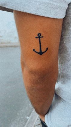 The anchor is considered a symbol of firmness, strength, tranquility, hope, and fidelity. Being able to keep boats stable in storms, it represents the stable part of human beings. Mens Anchor Tattoo For Men, Hope Anchor Tattoo, Be Your Own Anchor Tattoo, Men’s Anchor Tattoo, Mens Anchor Tattoo, Boat Anchor Tattoo, Anchor Back Tattoo, Boat Tattoo Men, Small Tattoo Ideas Men