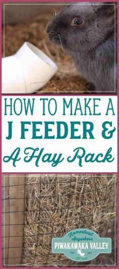 how to make a j - feeder and a hay rack for rabbits, hamsters, and other small animals