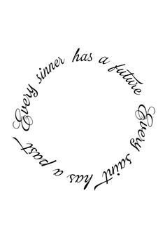 the words are written in a circle