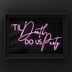 Til Death Do Us Party Print Punk Haus 20s Party Decorations, Twenties Party, Party Neon, Bachelorette Themes, Dirty Thirty