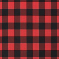 a red and black checkered fabric