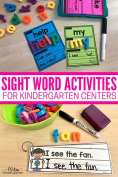 sight word activities for children to learn with