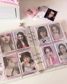 Red Velvet Photocard, Macaron Binder, Photocard Display, Photocards Aesthetic, Coquette Things, Photocards Kpop, Kpop Core, Collect Book